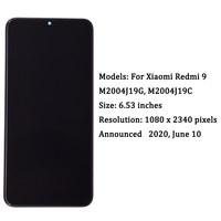 6.53 cali ekran dla Xiaomi Redmi 9A 9C wyświetlacz LCD ekran dotykowy Digitizer dla Redmi 9 LCD wymiana części telefonu montaż 6
